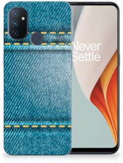 B2Ctelecom TPU Bumper OnePlus Nord N100 Smartphone hoesje Jeans