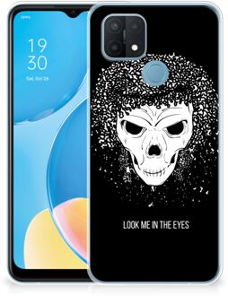 B2Ctelecom TPU Bumper OPPO A15 Smartphone hoesje Skull Hair