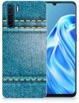 B2Ctelecom TPU Bumper OPPP A91 Smartphone hoesje Jeans