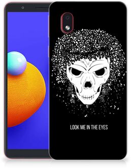 B2Ctelecom TPU Bumper Samsung Galaxy A01 Core Smartphone hoesje Skull Hair