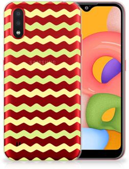 B2Ctelecom TPU bumper Samsung Galaxy A01 Waves Geel