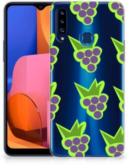 B2Ctelecom TPU Bumper Samsung Galaxy A20s Smartphone Hoesje Doorzichtig Druiven