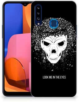 B2Ctelecom TPU Bumper Samsung Galaxy A20s Smartphone hoesje Skull Hair