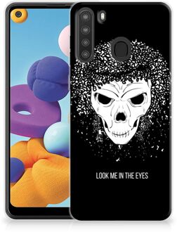 B2Ctelecom TPU Bumper Samsung Galaxy A21 Smartphone hoesje Skull Hair