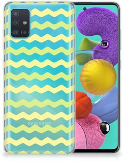 B2Ctelecom TPU bumper Samsung Galaxy A51 Waves Geel