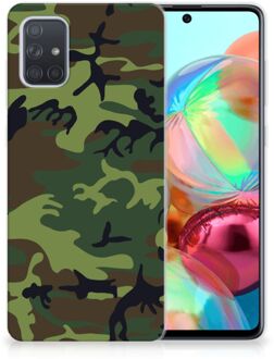 B2Ctelecom TPU bumper Samsung Galaxy A71 Army Dark