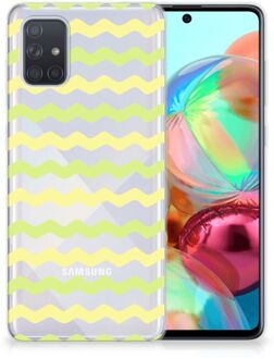 B2Ctelecom TPU bumper Samsung Galaxy A71 Waves Geel