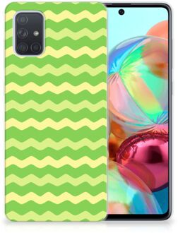 B2Ctelecom TPU bumper Samsung Galaxy A71 Waves Green