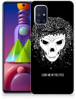 B2Ctelecom TPU Bumper Samsung Galaxy M51 Smartphone hoesje Skull Hair