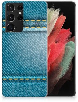 B2Ctelecom TPU Bumper Samsung Galaxy S21 Ultra Smartphone hoesje Jeans