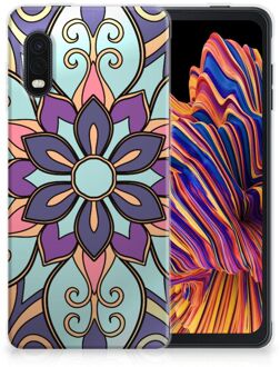 B2Ctelecom TPU Bumper Samsung Xcover Pro Smartphone hoesje Paarse Bloem