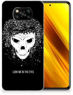 B2Ctelecom TPU Bumper Xiaomi Poco X3 Smartphone hoesje Skull Hair