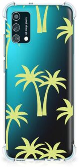 B2Ctelecom TPU Case anti-shock Samsung Galaxy M02s | A02s Smartphone hoesje met doorzichtige rand Palmtrees