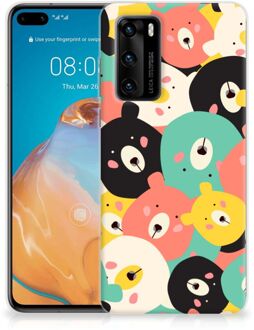 B2Ctelecom TPU Case Huawei P40 Telefoonhoesje Bears