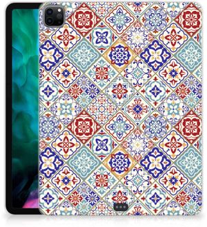 B2Ctelecom TPU Case iPad Pro 12.9 (2020) | iPad Pro 12.9 (2021) Tablet Back Cover Tegels Kleur met transparant zijkanten