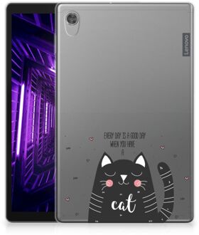 B2Ctelecom TPU Case Lenovo Tab M10 HD (2de generatie) Hoes Cat Good Day met doorzichte zijkanten