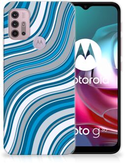 B2Ctelecom TPU Case Motorola Moto G30 | G10 Telefoonhoesje Golven Blauw