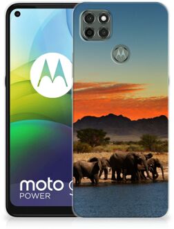 B2Ctelecom TPU Case Motorola Moto G9 Power Telefoonhoesje Olifanten