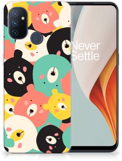 B2Ctelecom TPU Case OnePlus Nord N100 Telefoonhoesje Bears