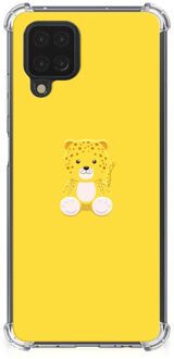 B2Ctelecom TPU Case Samsung Galaxy A12 Smartphone hoesje met doorzichtige rand Baby Leopard