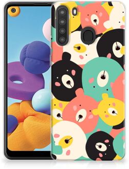 B2Ctelecom TPU Case Samsung Galaxy A21 Telefoonhoesje Bears