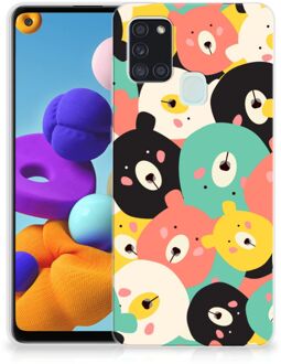 B2Ctelecom TPU Case Samsung Galaxy A21s Telefoonhoesje Bears