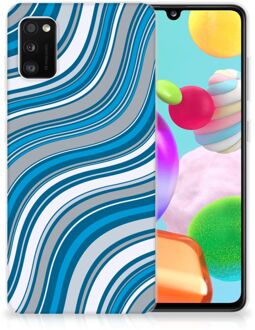 B2Ctelecom TPU Case Samsung Galaxy A41 Telefoonhoesje Golven Blauw