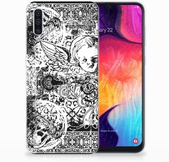 B2Ctelecom TPU Case Samsung Galaxy A50 Design Skulls Angel