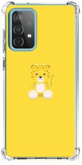 B2Ctelecom TPU Case Samsung Galaxy A52 4G/5G Smartphone hoesje met doorzichtige rand Baby Leopard