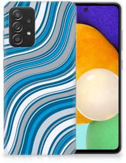 B2Ctelecom TPU Case Samsung Galaxy A52 (5G/4G) Telefoonhoesje Golven Blauw