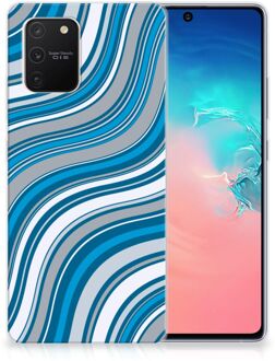 B2Ctelecom TPU Case Samsung Galaxy S10 Lite Telefoonhoesje Golven Blauw