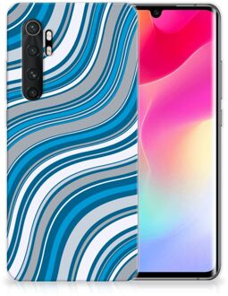 B2Ctelecom TPU Case Xiaomi Mi Note 10 Lite Telefoonhoesje Golven Blauw