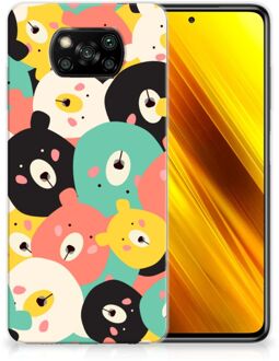 B2Ctelecom TPU Case Xiaomi Poco X3 Telefoonhoesje Bears