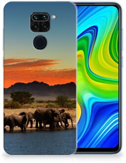 B2Ctelecom TPU Case Xiaomi Redmi Note9 Telefoonhoesje Olifanten