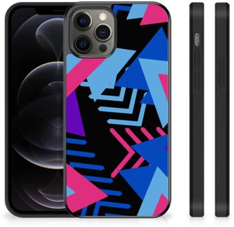 B2Ctelecom TPU Gripcase iPhone 12 Pro Max Smartphone Hoesje met Zwarte rand Funky Triangle