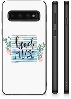 B2Ctelecom TPU Gripcase Samsung Galaxy S10 Smartphone Hoesje met Zwarte rand Boho Beach