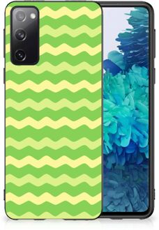 B2Ctelecom TPU Gripcase Samsung Galaxy S20 Smartphone Hoesje met Zwarte rand Waves Green