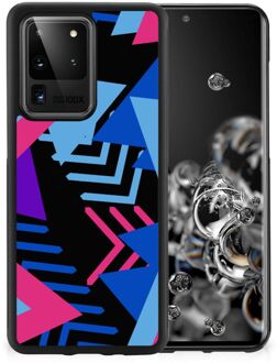 B2Ctelecom TPU Gripcase Samsung Galaxy S20 Ultra Smartphone Hoesje met Zwarte rand Funky Triangle