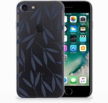 B2Ctelecom TPU Hoesje Design Leaves Blue Geschikt voor Apple iPhone 7 | 8