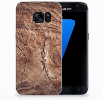 B2Ctelecom TPU Hoesje Design Tree Trunk Geschikt voor Samsung Galaxy S7