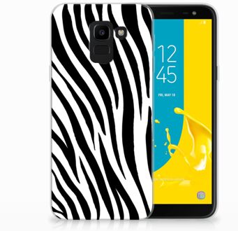 B2Ctelecom TPU Hoesje Design Zebra Geschikt voor Samsung Galaxy J6 2018