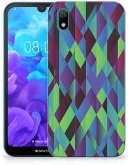 B2Ctelecom TPU Hoesje Huawei Y5 (2019) Abstract Green Blue