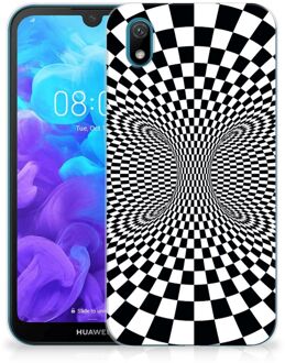 B2Ctelecom TPU Hoesje Huawei Y5 (2019) zwart-wit Design Illusie