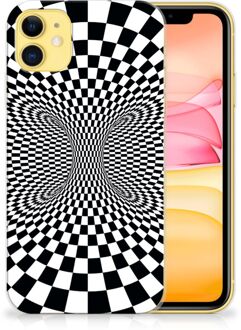 B2Ctelecom TPU Hoesje iPhone 11 zwart-wit Design Illusie