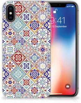 B2Ctelecom TPU Hoesje iPhone X/10 | Xs Tiles Color