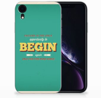 B2Ctelecom TPU Hoesje iPhone Xr Quote Begin