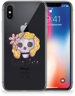 B2Ctelecom TPU Hoesje iPhone Xs | X Boho Skull