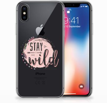 B2Ctelecom TPU Hoesje iPhone Xs | X Boho Stay Wild