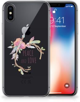 B2Ctelecom TPU Hoesje iPhone Xs | X Boho Text