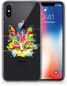 B2Ctelecom TPU Hoesje iPhone Xs | X Cat Color